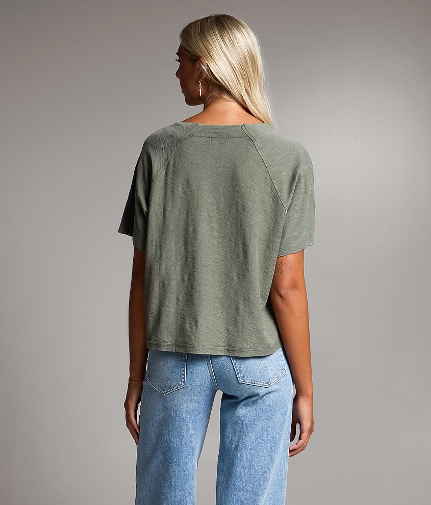 Washed Slub Knit T-Shirt