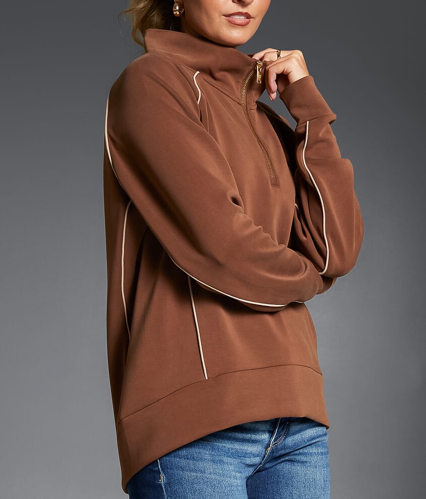 Contrast Trim Pullover