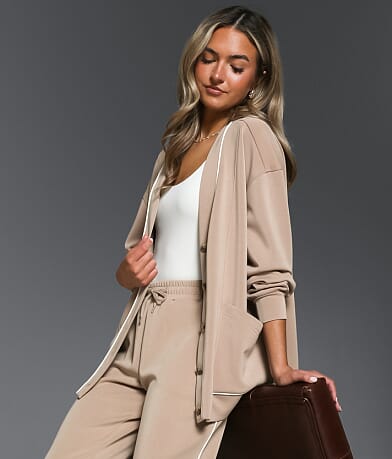 Contrast Trim Cardigan thumbnail 2
