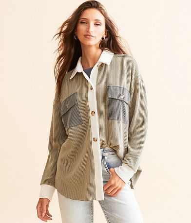 BKE Color Block Shirt FULL_RIGHT_SIDE