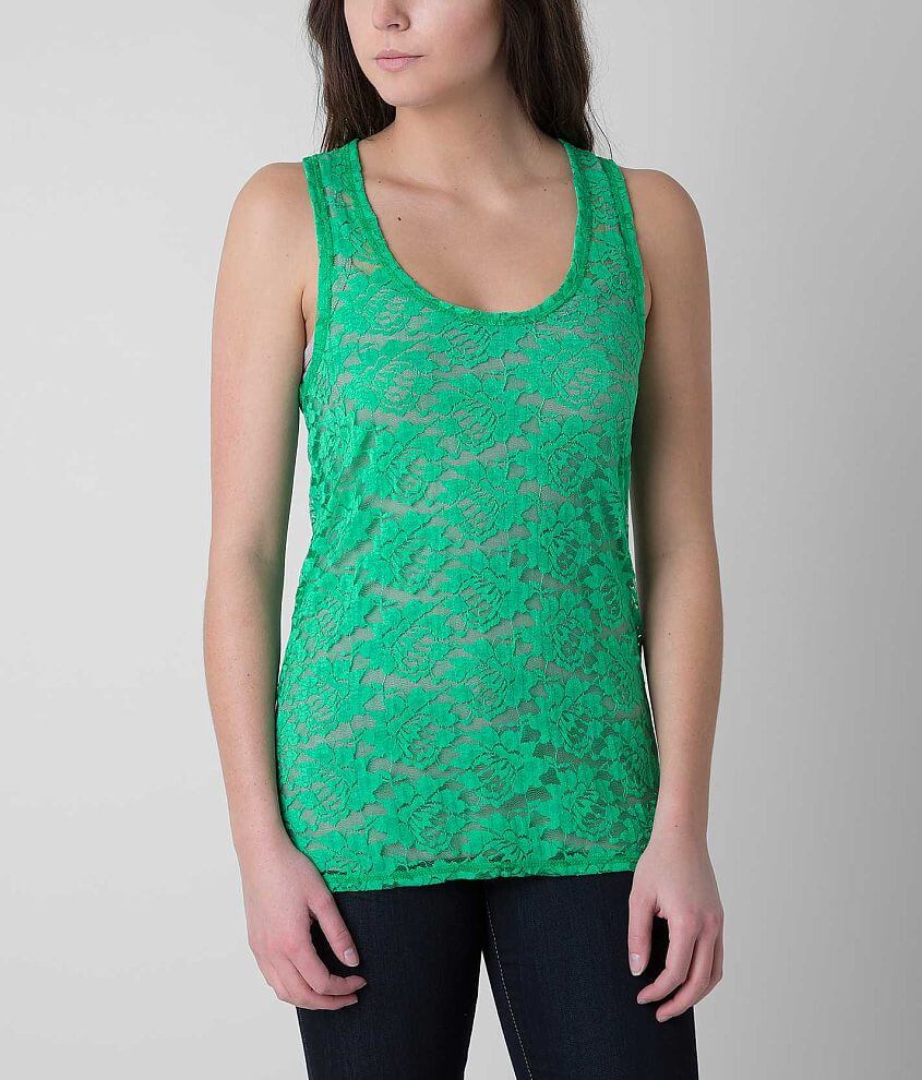 BKE Lace Tank Top front view