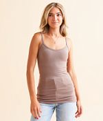 BKE core X-Long Two Way Tank Top - Women's Tank Tops in Deep Taupe