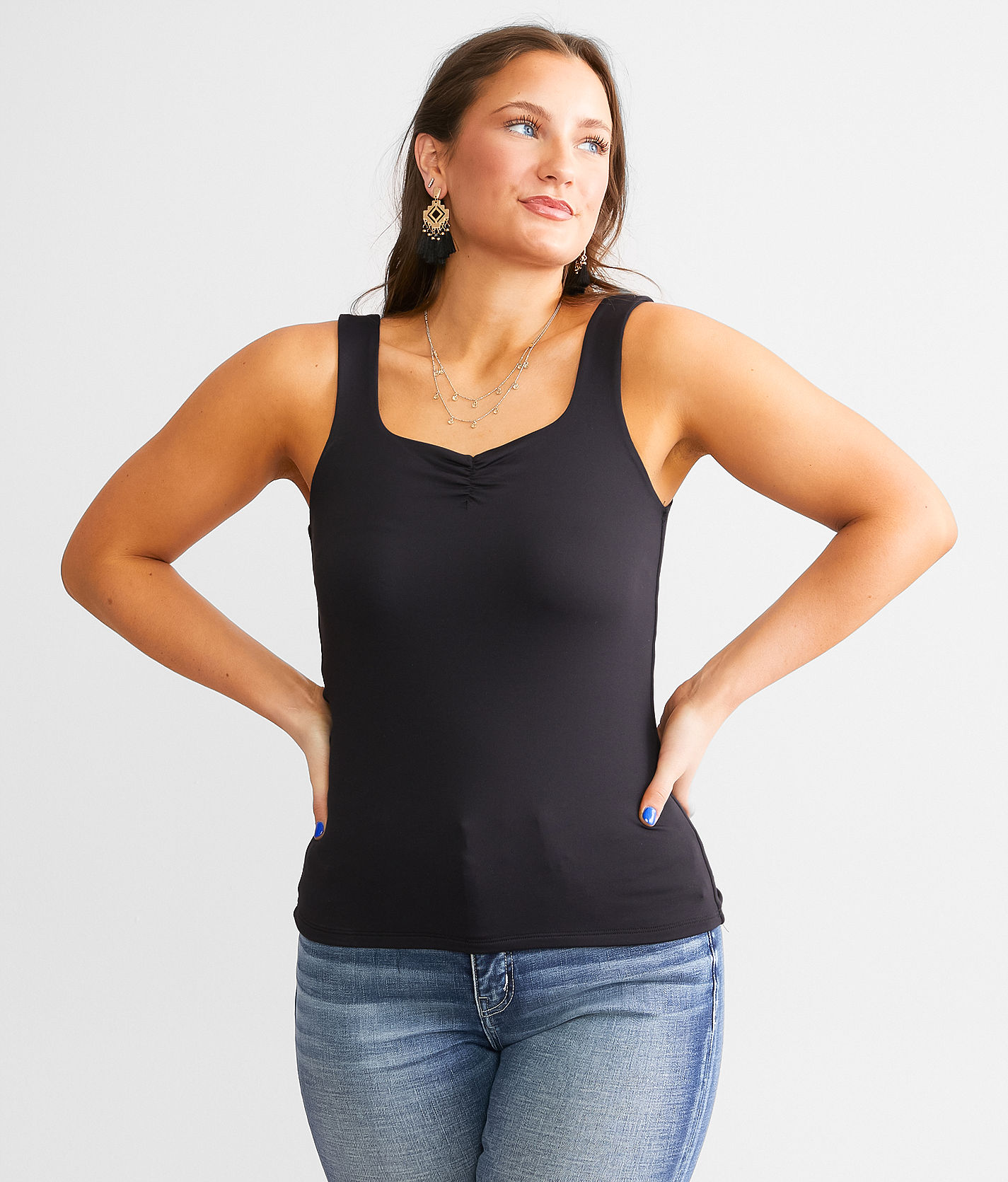 Buckle Black Shaping & Smoothing Tank Top - Women's Tank Tops in White