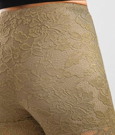 BKEssentials Floral Lace Biker Short back pocket view