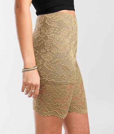 BKEssentials Floral Lace Biker Short full right side view