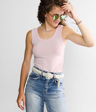 FITZ + EDDI Ruched Tank Top front view