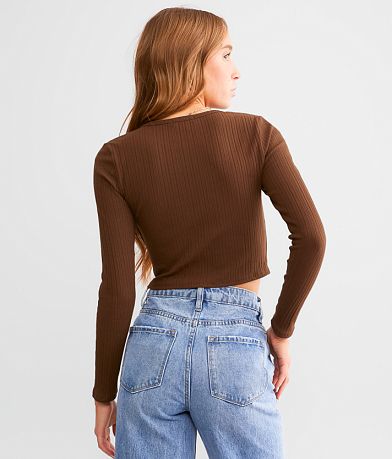 FITZ + EDDI Handkerchief Hem Top back view