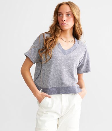 FITZ + EDDI Ribbed Knit Top front view
