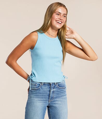 FITZ + EDDI Ribbed Tank Top front view