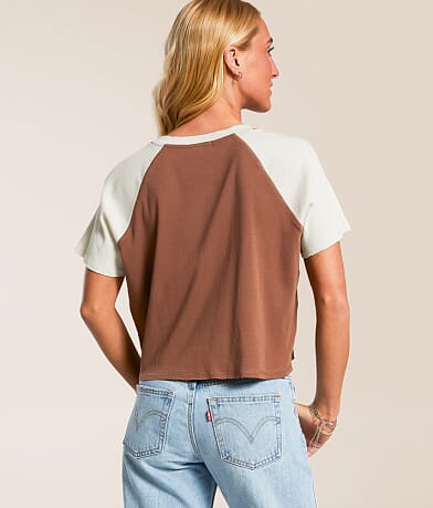 FITZ + EDDI Ribbed Color Block Henley back view