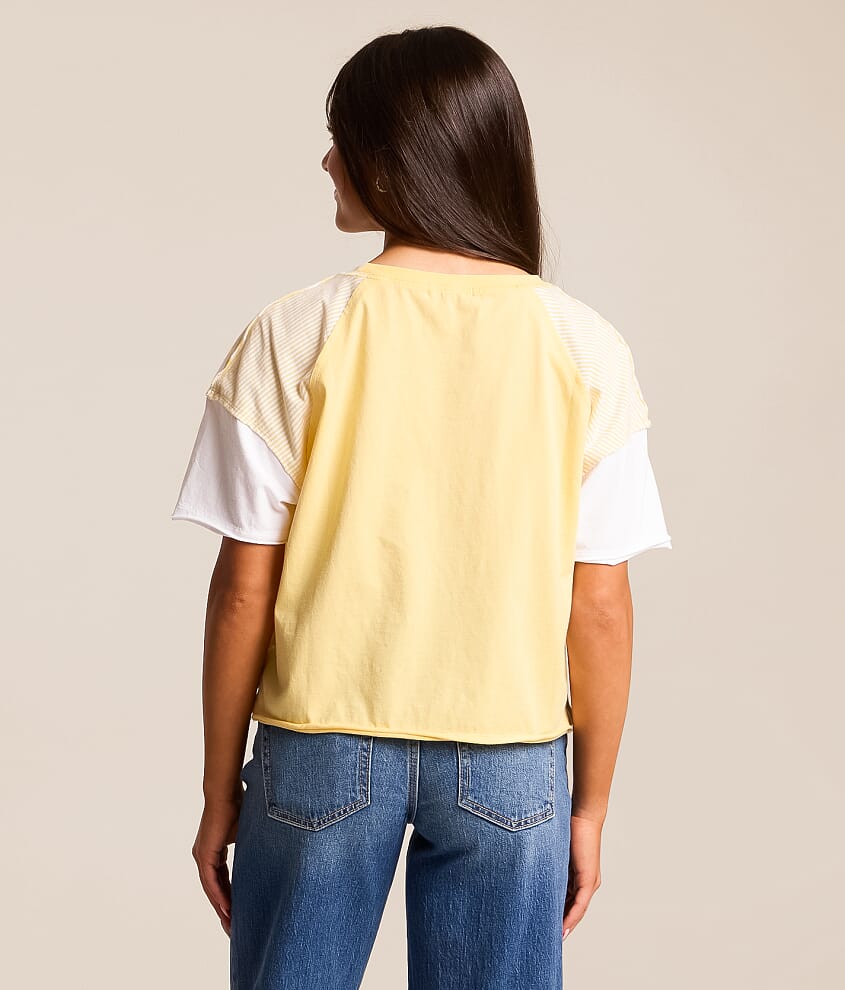 Striped Color Block T-Shirt - thumbnail 2