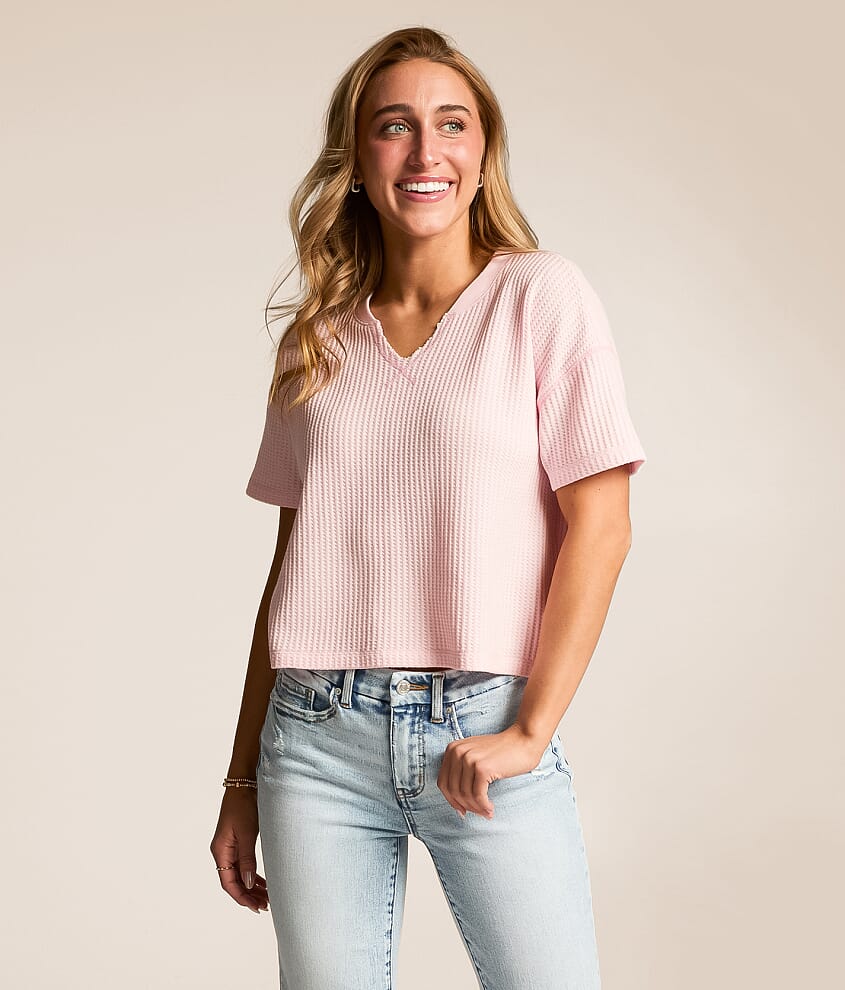 Waffle Knit Top