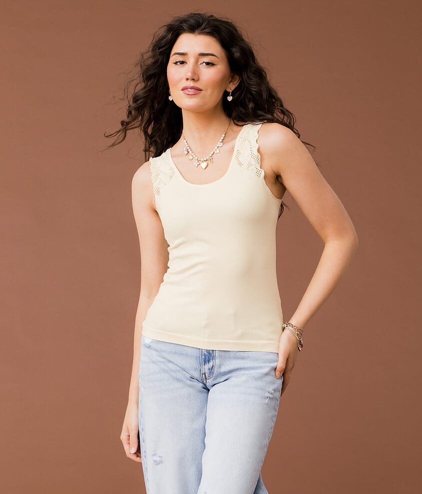 Laser Cut Two Way Tank Top - thumbnail 3