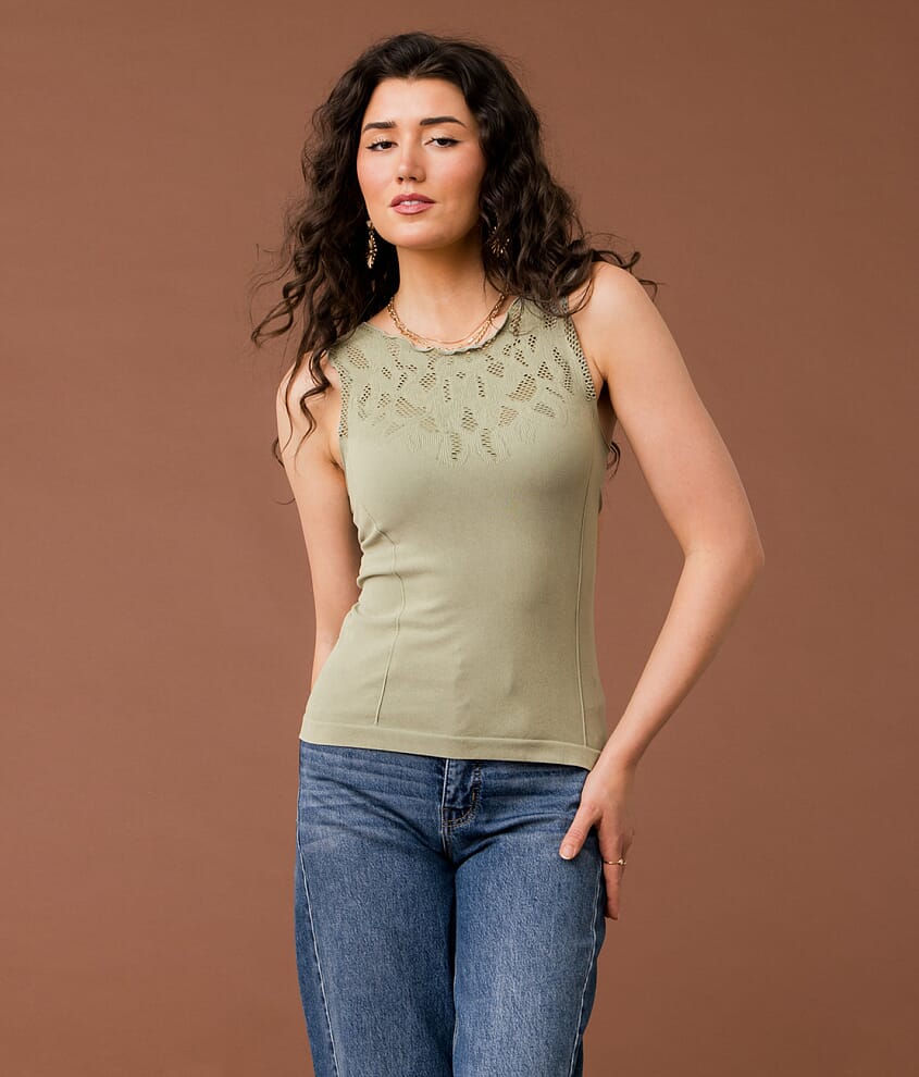 Laser Cut Two Way Tank Top