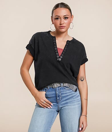 Gilded Intent Mineral Washed T-Shirt front view