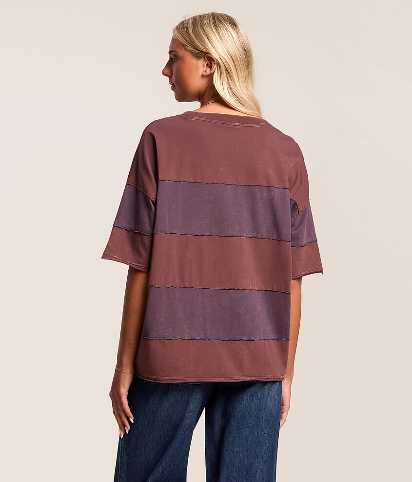Color Block Oversized T-Shirt - thumbnail 3
