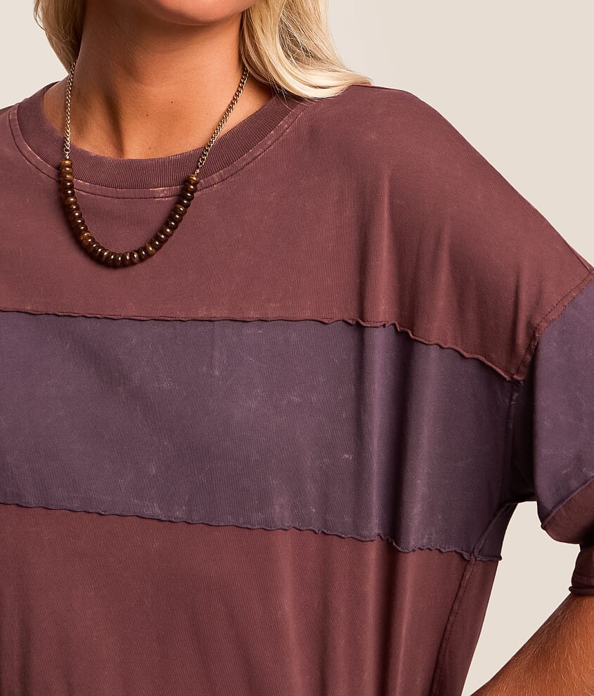 Color Block Oversized T-Shirt - thumbnail 4