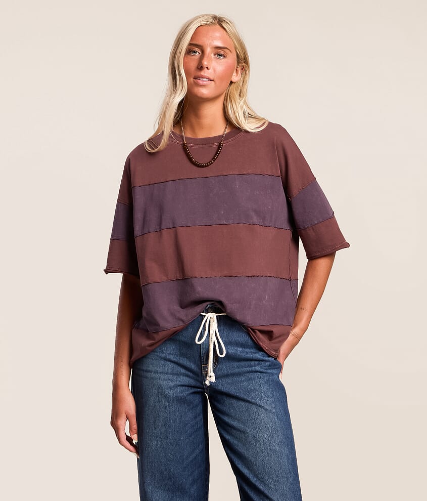 Color Block Oversized T-Shirt