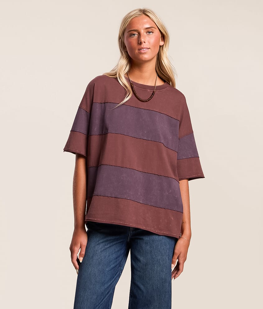 Color Block Oversized T-Shirt - thumbnail 2