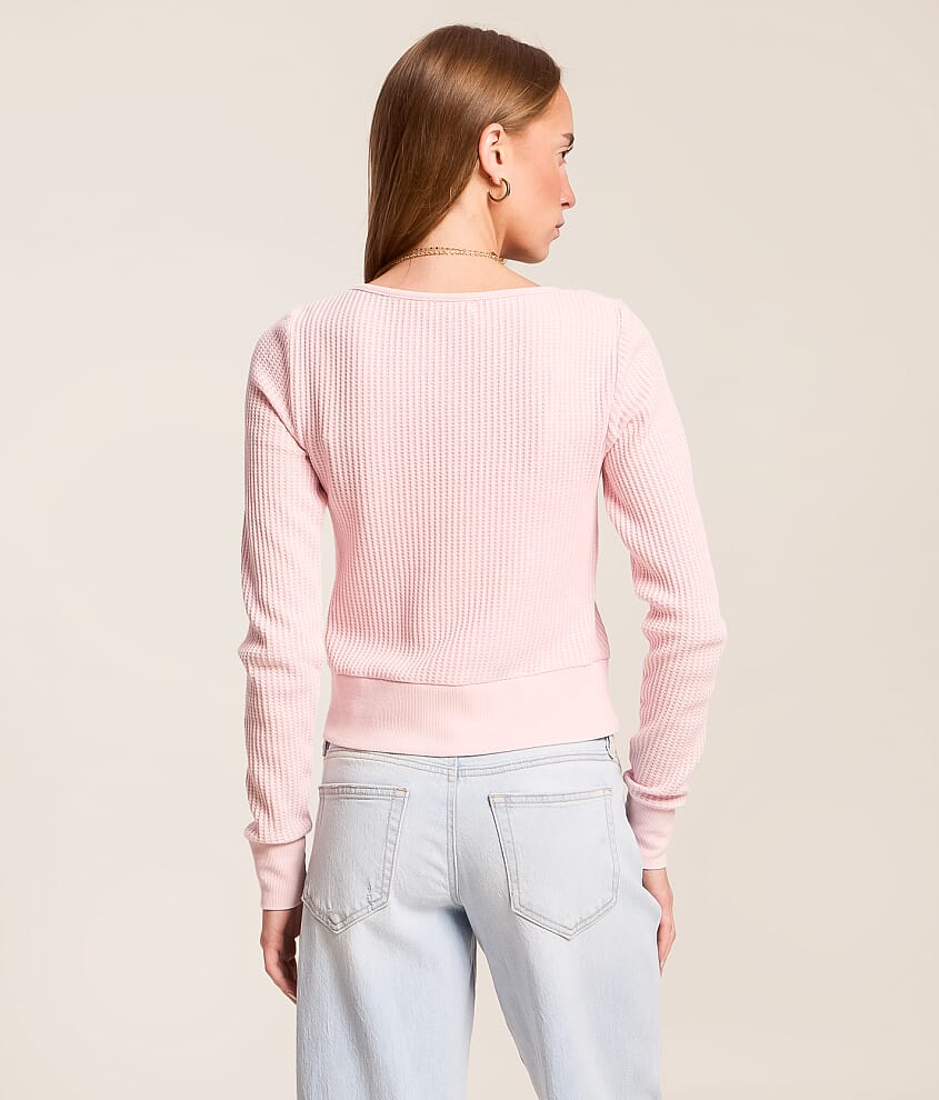 Waffle Knit Cardigan - thumbnail 3