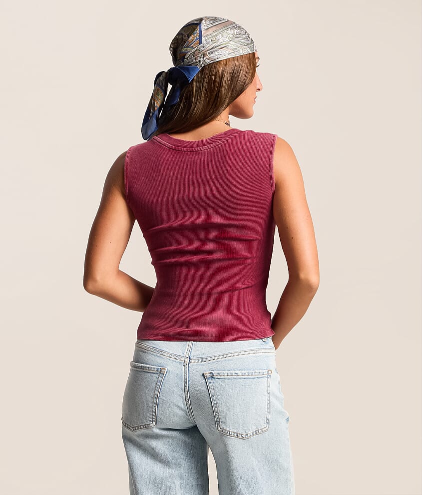 Washed Two Way Tank Top