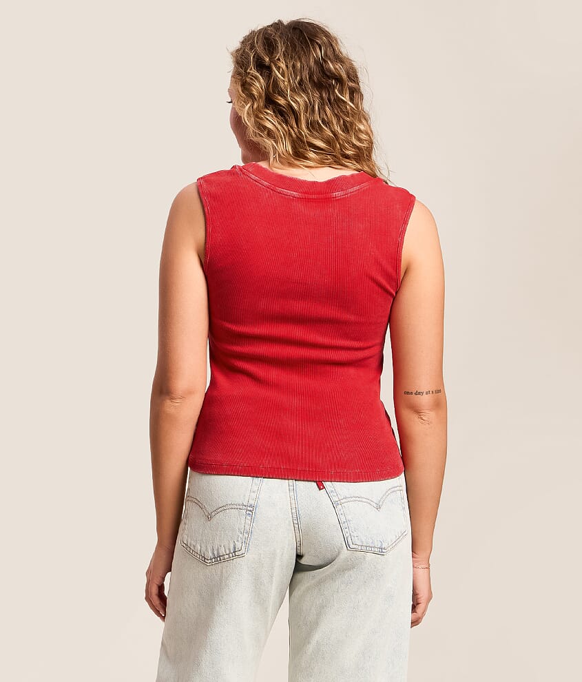 Washed Two Way Tank Top - thumbnail 7