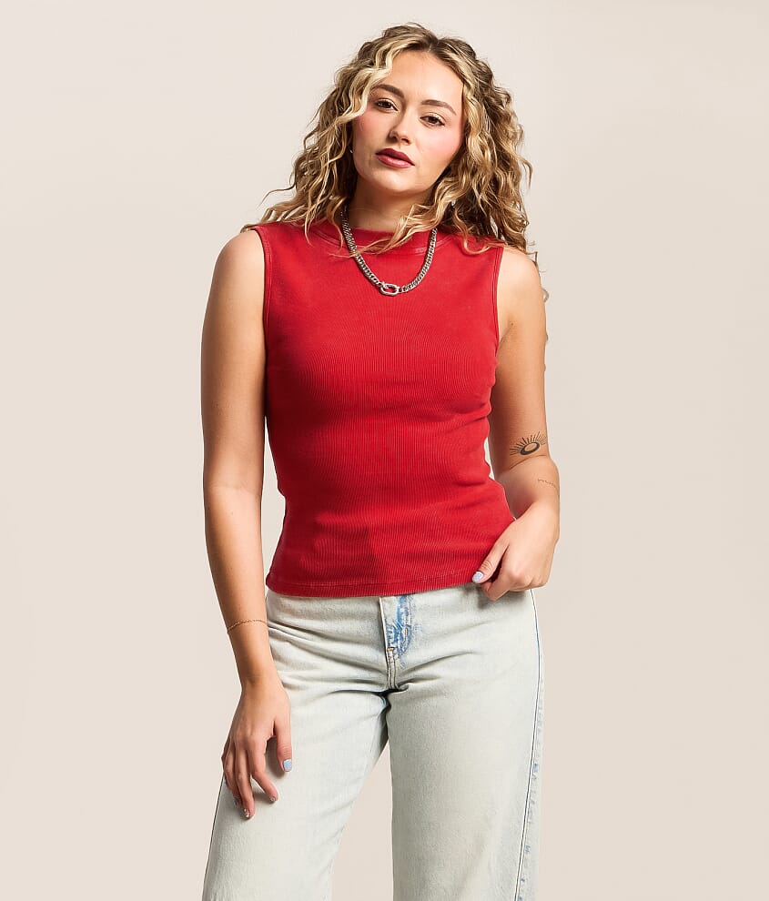 Washed Two Way Tank Top - thumbnail 9