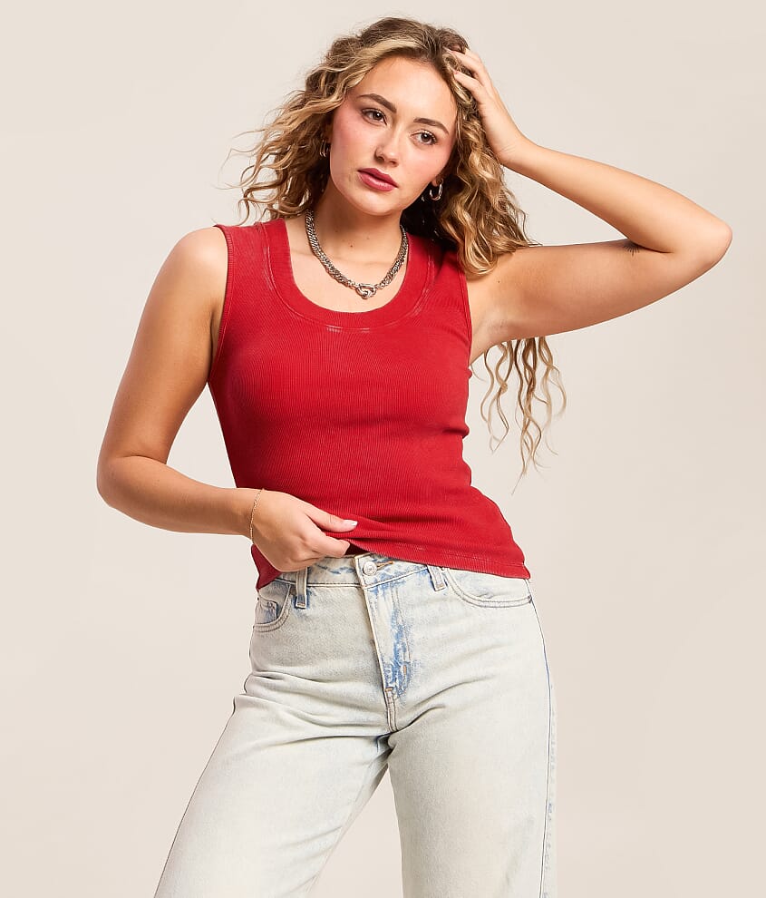 Washed Two Way Tank Top