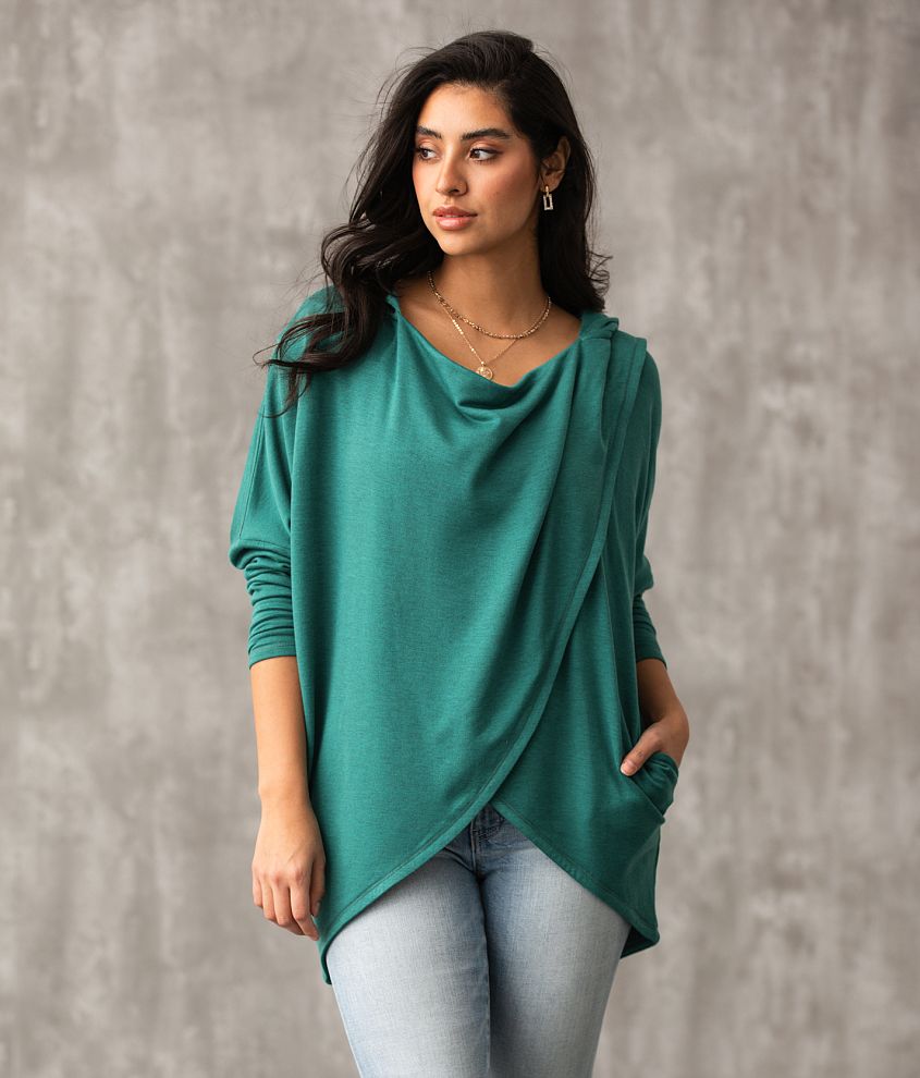 Tulip hem outlet sweatshirt