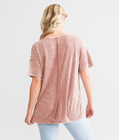 BKE Washed Henley BACK