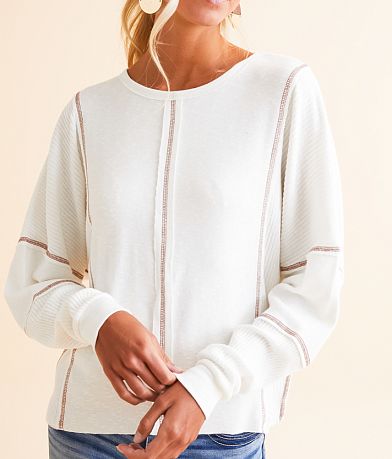 BKE Contrast Stitch Top MISC_DETAIL_1