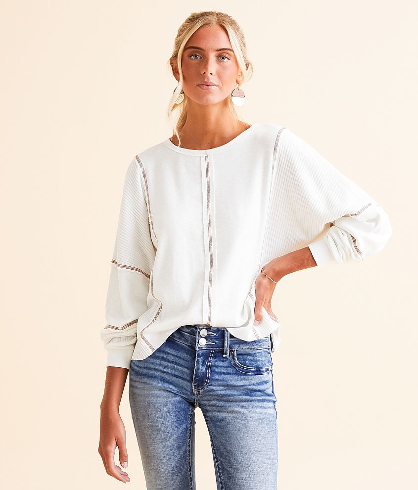 BKE Contrast Stitch Top