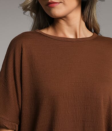 BKE Textured Knit Top misc detail 1 view