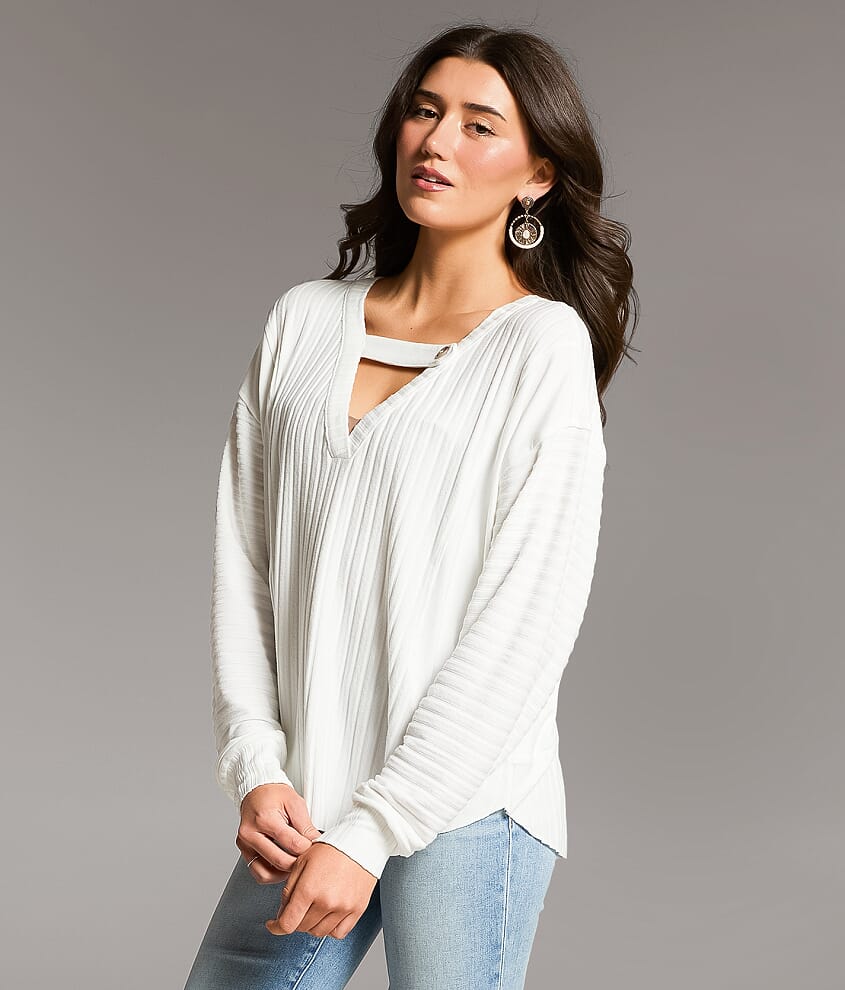 Brushed Wide Rib Top