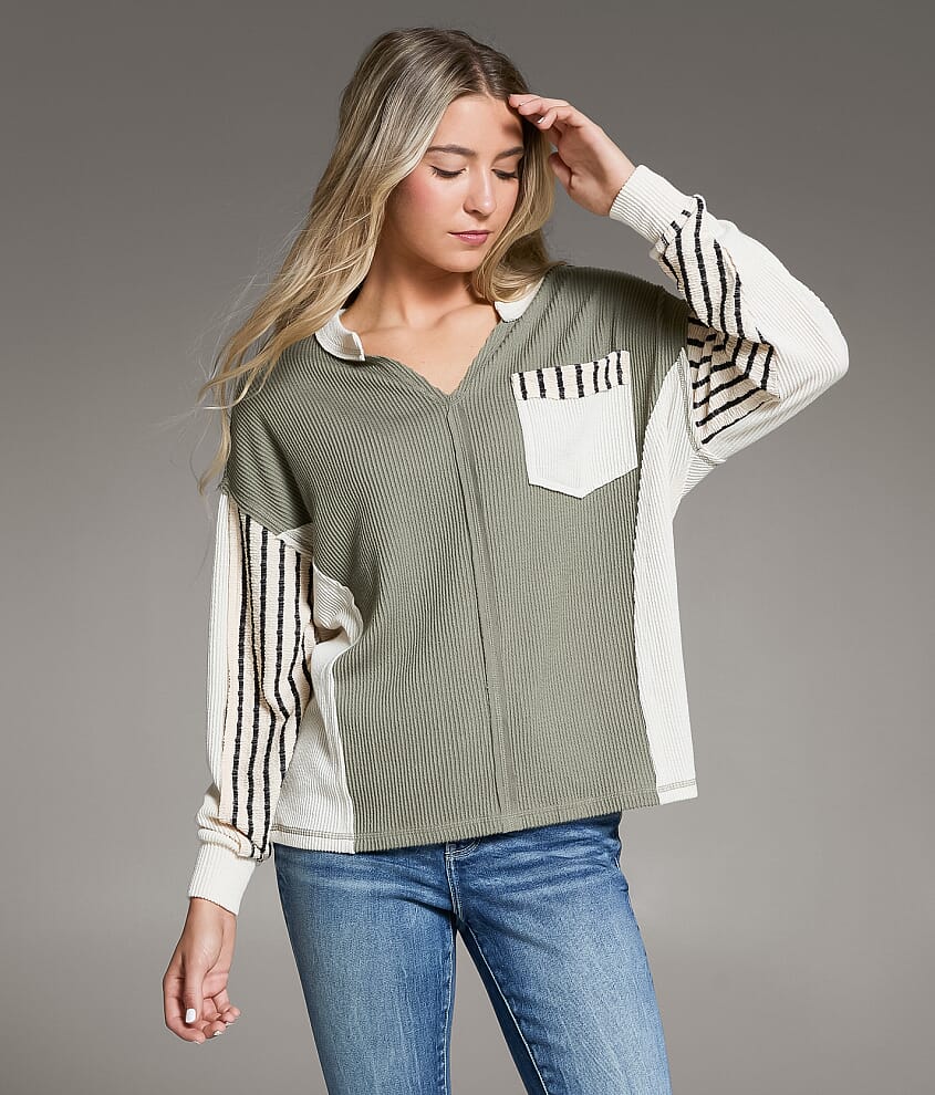 Textured Stripe Top - thumbnail 2