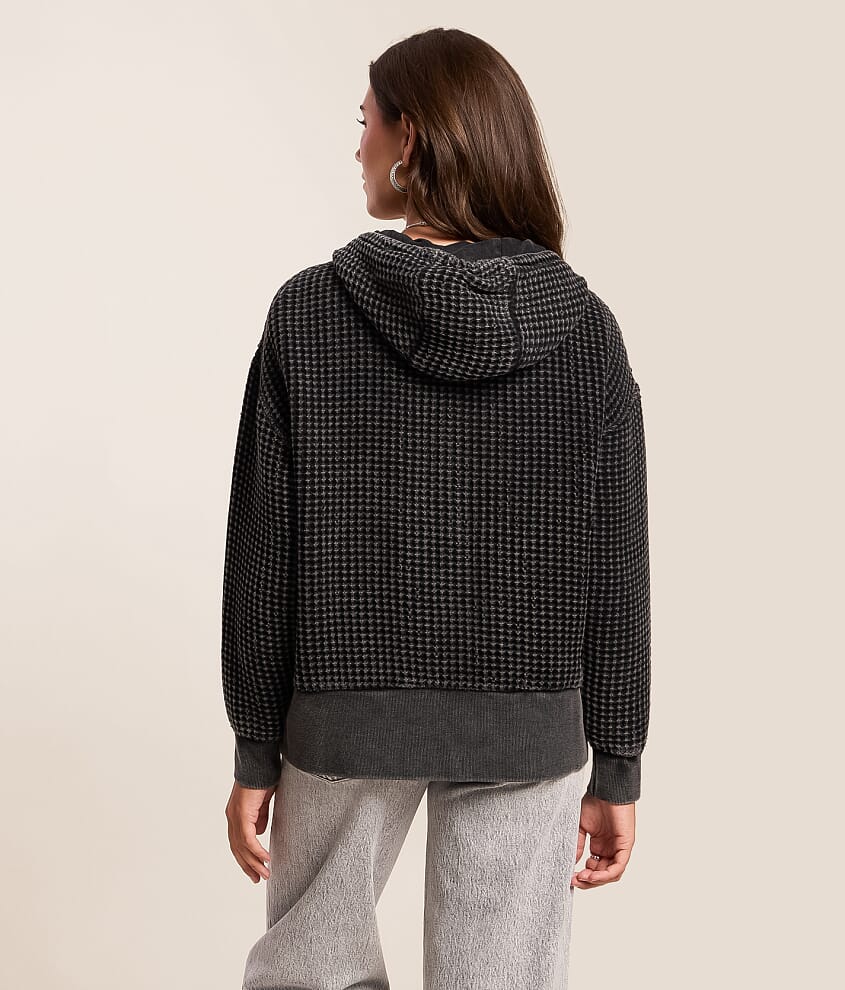 Waffle Knit Hoodie