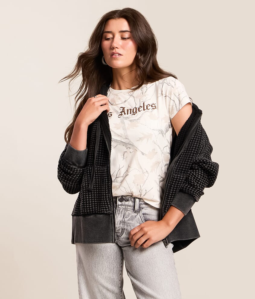 Waffle Knit Hoodie