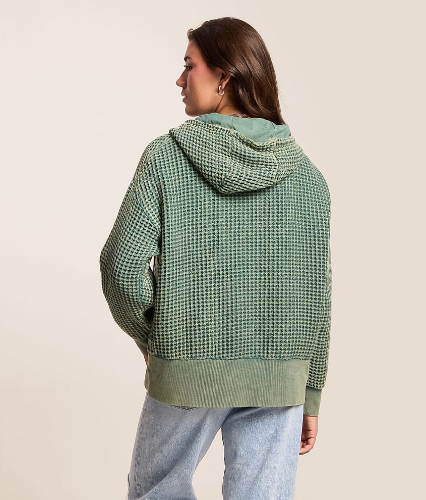 Waffle Knit Hoodie - thumbnail 3