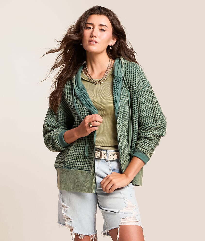 Waffle Knit Hoodie