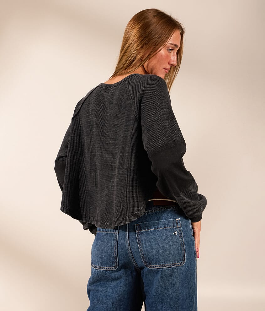 Boundless Edit - Washed Thermal Henley - thumbnail 3