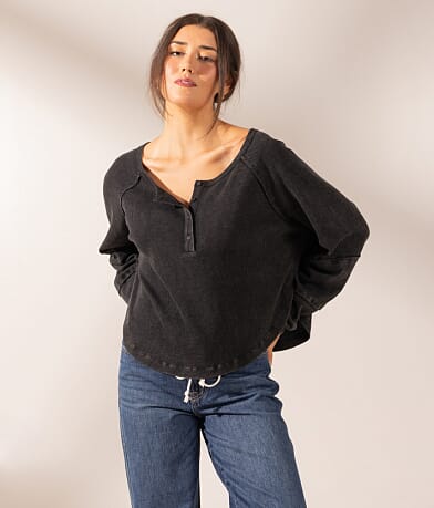 Boundless Edit - Washed Thermal Henley thumbnail 2