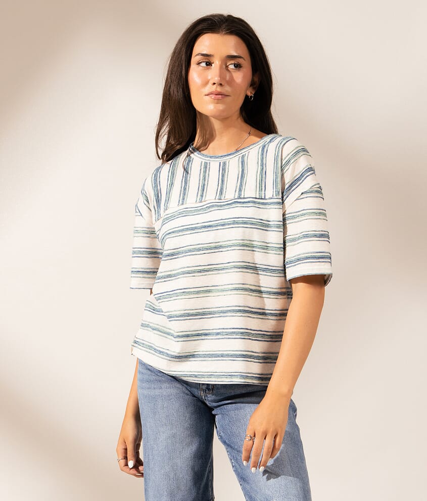 Boundless Edit - Textured Stripe T-Shirt