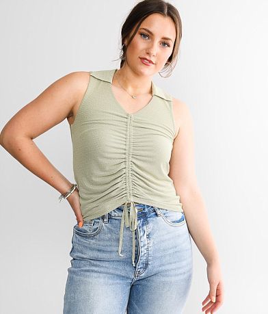 Free People Ribbed Brami Tank Top - Women's Bandeaus/Bralettes in  Eucalyptus