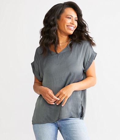 Buckle Black Shaping & Smoothing Layered Top front view