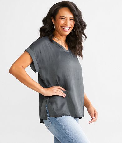 Buckle Black Shaping &amp; Smoothing Layered Top FULL_RIGHT_SIDE