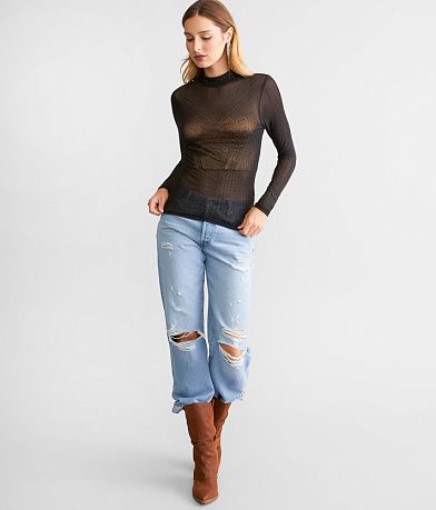 red by BKE Rhinestone Mesh Top MISC_DETAIL_2