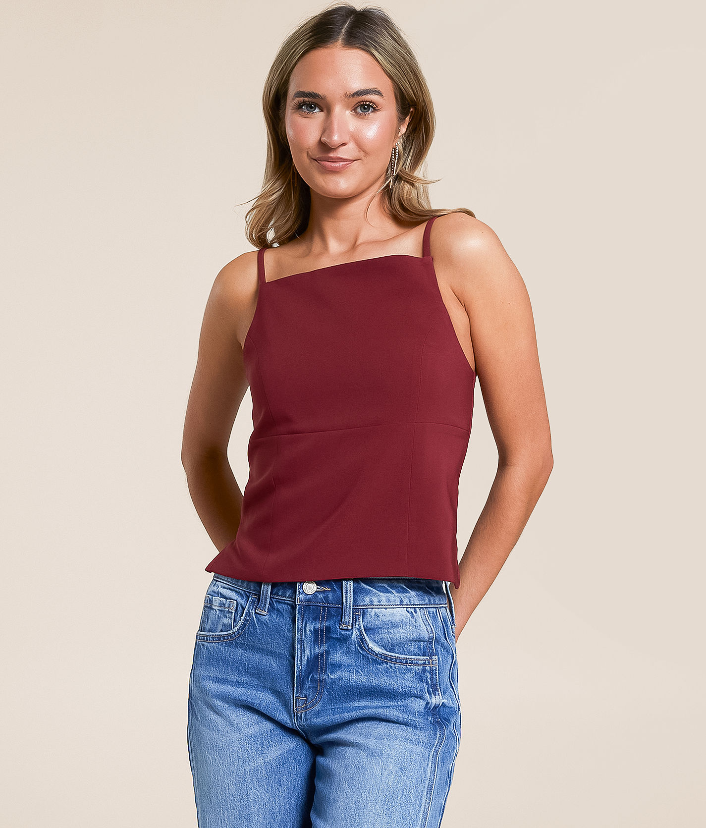 Willow & Root Back Lace-Up Tank Top - Women's Tank Tops in