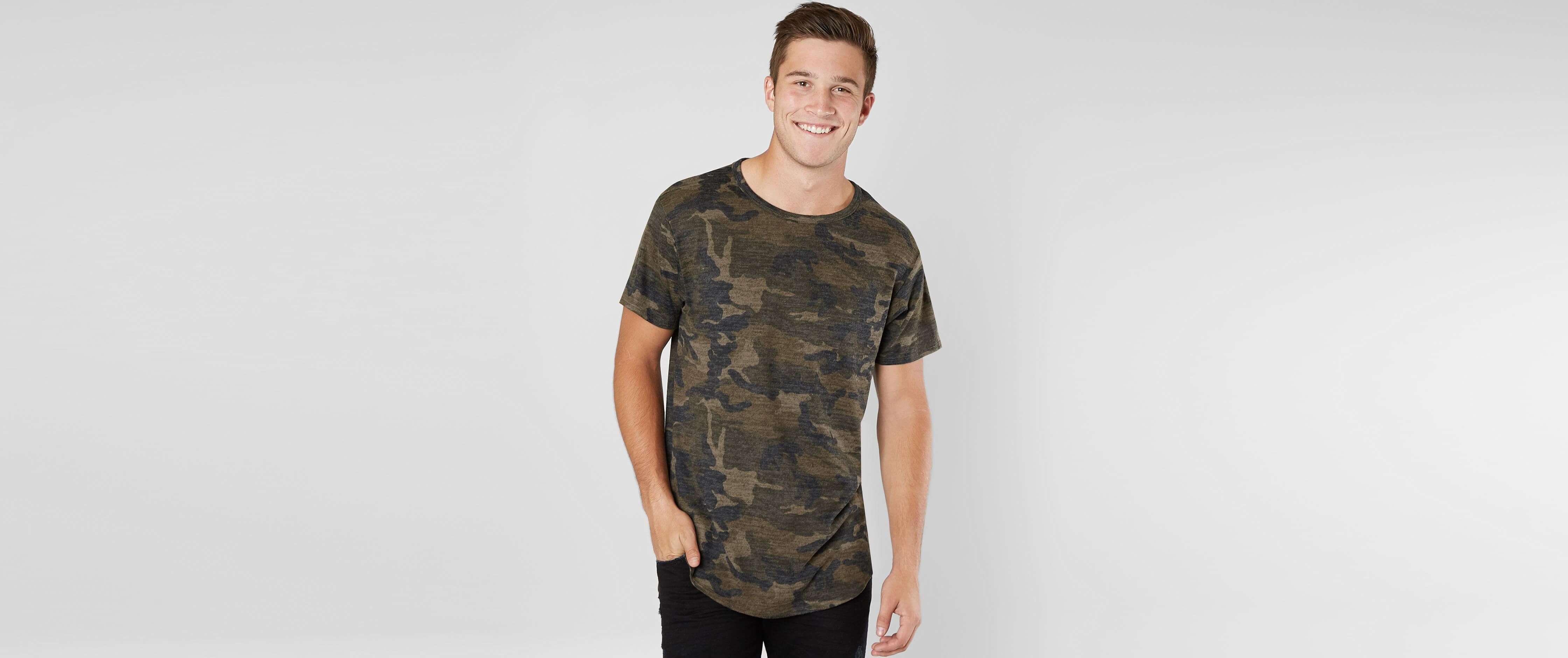 Image of Nova Industries Camo Long Body T-Shirt