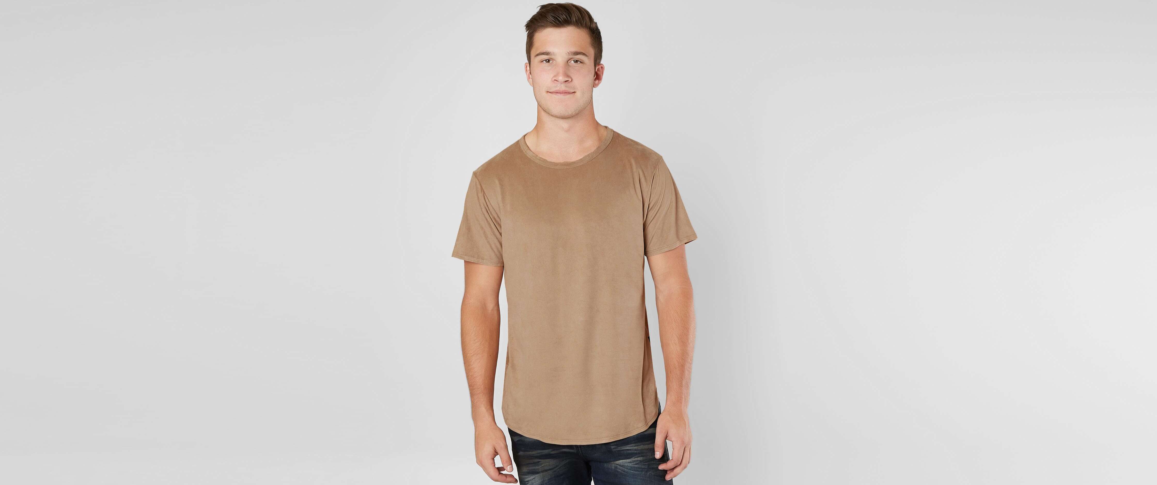 suede t shirt