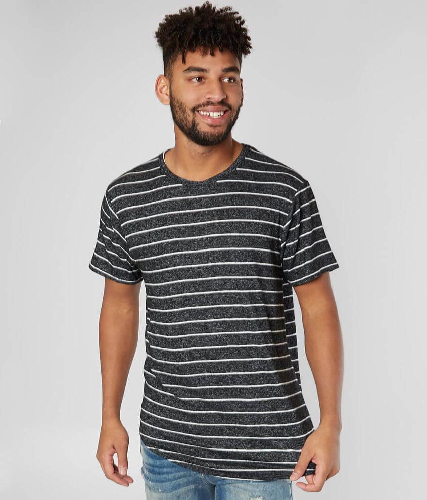Image of Nova Industries Striped Long Body T-Shirt